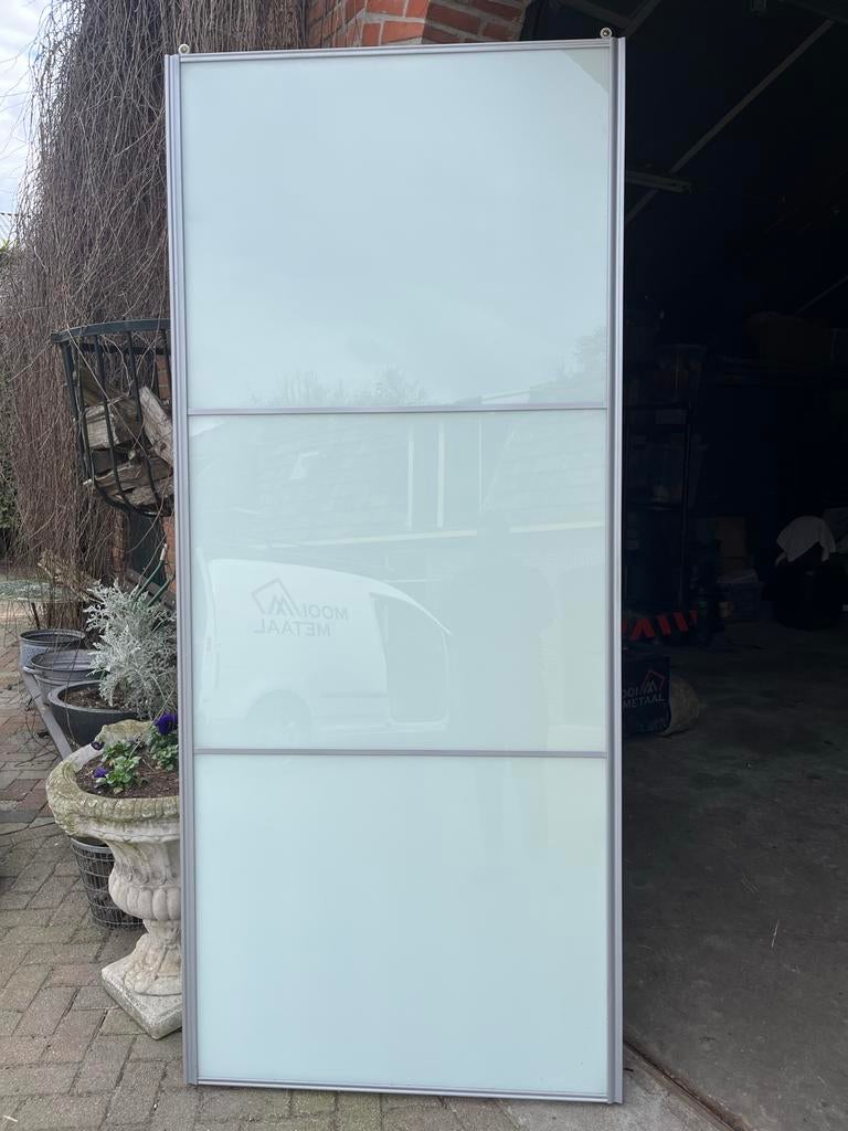 2x schuifdeur kast, Ophalen, Gebruikt, 100 tot 150 cm, 200 cm of meer