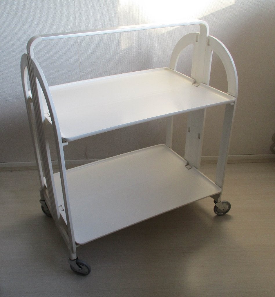 Guzzini vintage 70’s trolley/serveerwagen, Ophalen