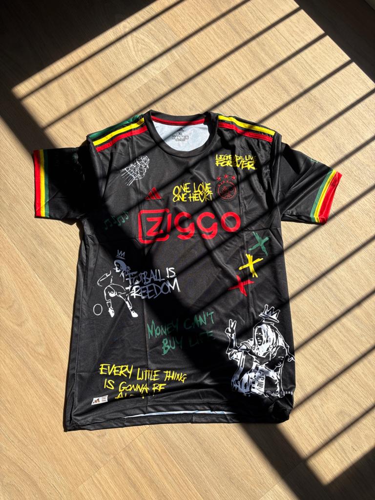 Ajax Bob Marley Editie Shirt - Maat XL nieuw, Maat XL, Ophalen of Verzenden, Zo goed als nieuw, Shirt