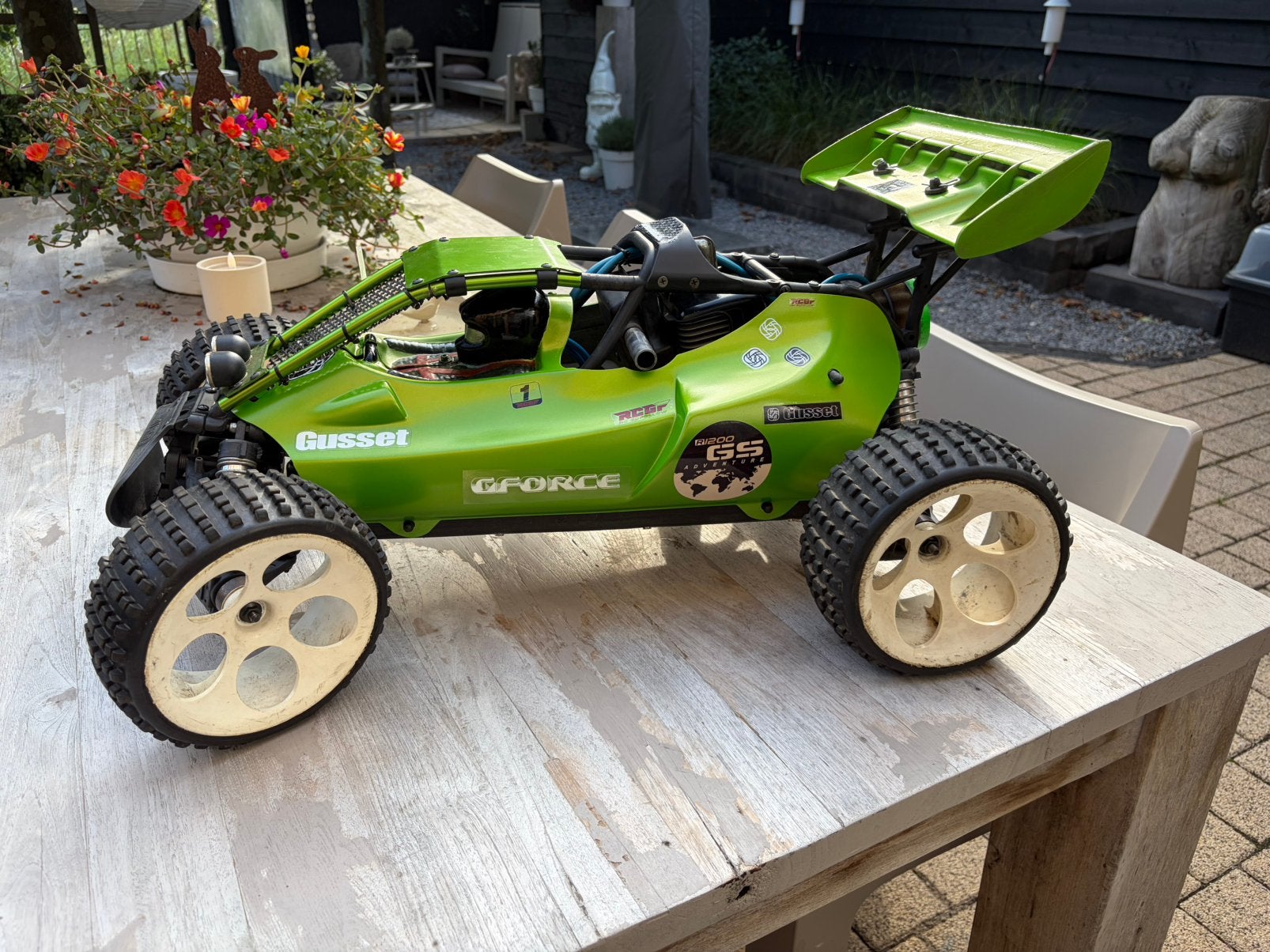 FG Baja 1:5 compleet met zender/ontvanger zeer mooi, Hobby en Vrije tijd, Ophalen, Benzine, Auto offroad, Zo goed als nieuw