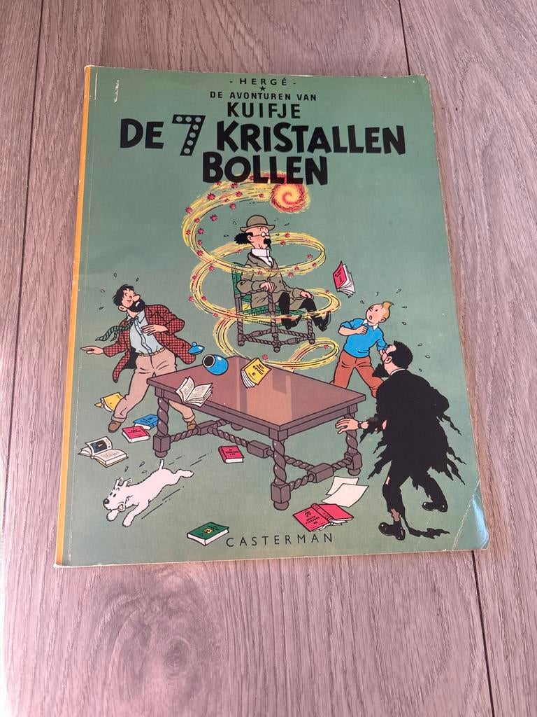 Kuifje - De 7 kristallen bollen oud, Boeken, Eén stripboek, Ophalen of Verzenden, Gelezen