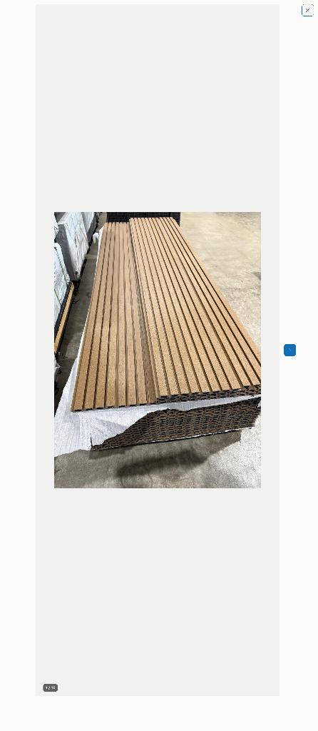 Composiet gevelbekleding– 290 cm – Teak & Zwart, Doe-het-zelf en Verbouw, Platen en Panelen, Ophalen of Verzenden, Nieuw, Overige materialen