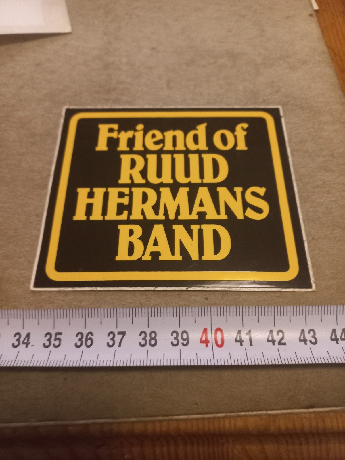 Friend of Ruud Hermans Band Sticker, Ophalen of Verzenden, Zo goed als nieuw, Overige typen