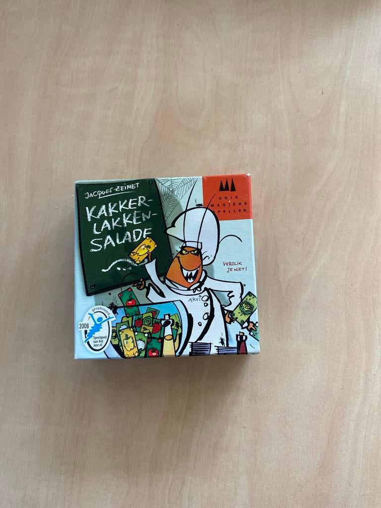 Kakkerlakkensalade - Leuk en snel kaartspel!, Hobby en Vrije tijd, Gezelschapsspellen | Kaartspellen, Drie of vier spelers, Ophalen of Verzenden