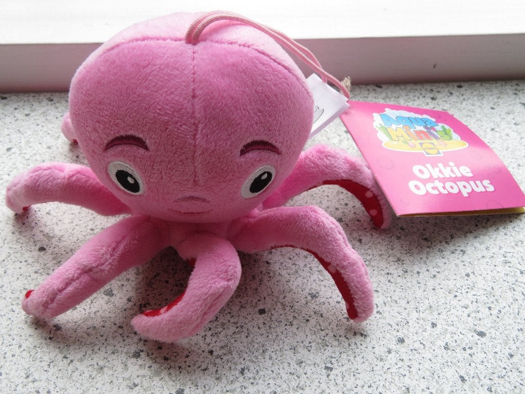 Velours Okkie Octopus inktvis Aqua Mini Lidl uit 2020, Lidl, Overige typen, Nieuw, Ophalen of Verzenden