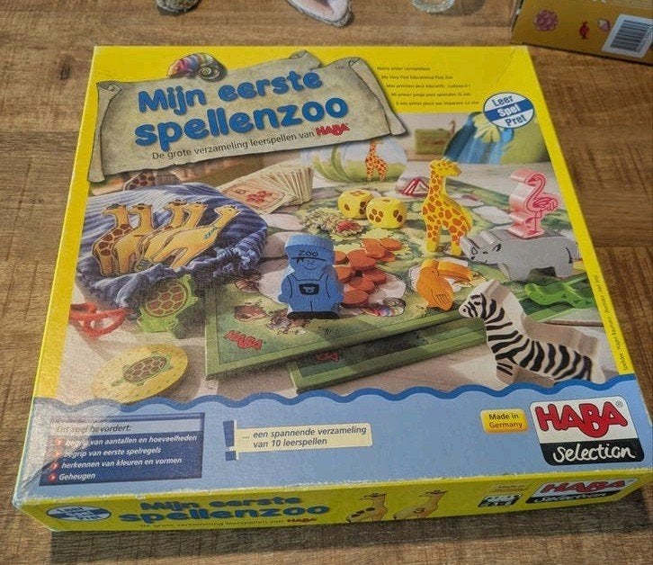 HABA Mijn Eerste Spellenzoo - Leerzame spellendoos, Hobby en Vrije tijd, Gezelschapsspellen | Bordspellen, Een of twee spelers