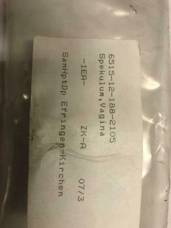 speculum voor inwendig onderzoek Aesculap gyneacologisch, Niet ingevuld, Niet ingevuld, Nieuw, Ophalen of Verzenden
