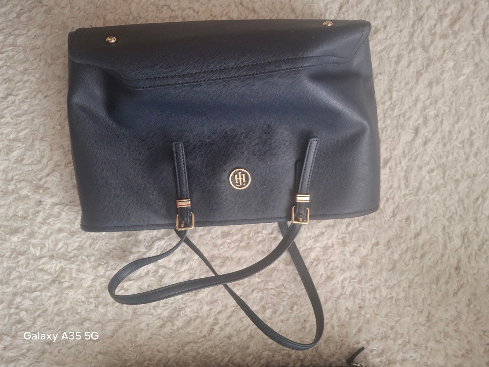 Stijlvolle Tommy Hilfiger Handtas - Donkerblauw, Ophalen of Verzenden