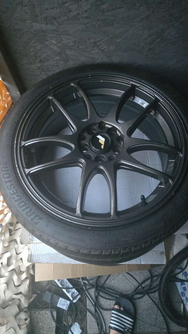 Gebruikte velgen inclusief banden - Voordelige set!, Ophalen, Gebruikt, Banden en Velgen, 17 inch