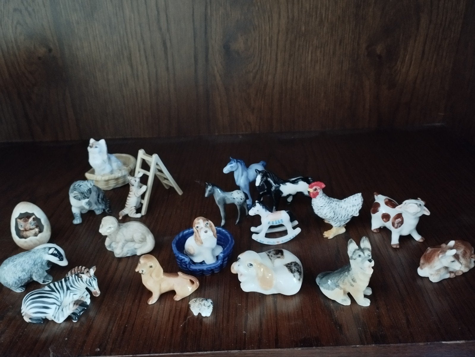 Collectie keramieken miniatuur beeldjes (dieren), Ophalen of Verzenden, Gebruikt
