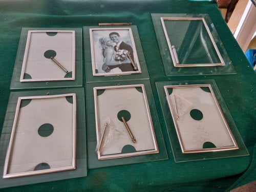 fotolijsten van glas 6 stuks, Ophalen of Verzenden, 'T Olde Gre-j, Info@toldegrej.nl, Endepoelstraat 20f Didam