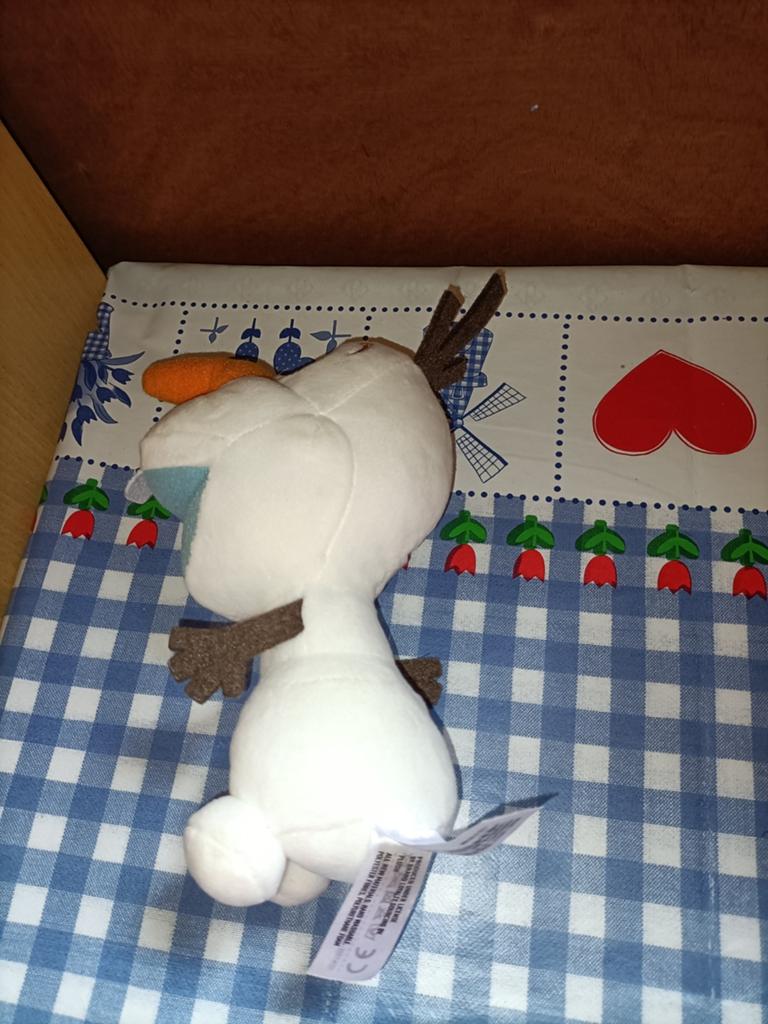 Olaf knuffel sneeuwpop van Frozen II 18 cm groot, Ophalen of Verzenden, Zo goed als nieuw, Overige typen