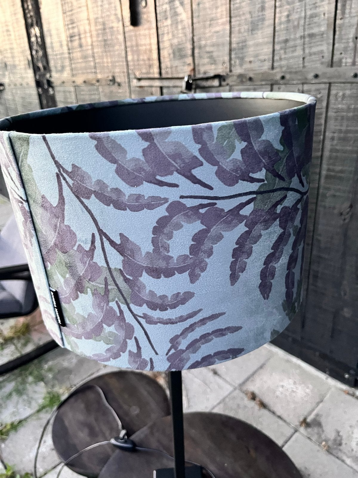 Riviera Maison Lampenkap met bladerenprint, Ophalen, Rond, Zo goed als nieuw, Textiel