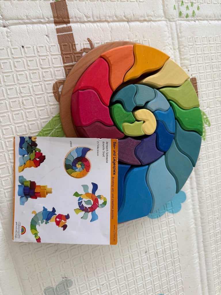 Grimms Ammonite, Kinderen en Baby's, Speelgoed | Houten speelgoed, Ophalen of Verzenden, Zo goed als nieuw, Overige typen