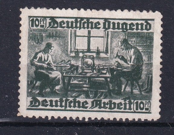 D12B) 1940 Propaganda vignet Deutsche Jugend/Arbeit zeldzaam, Verzenden, Duitse Keizerrijk, Postfris