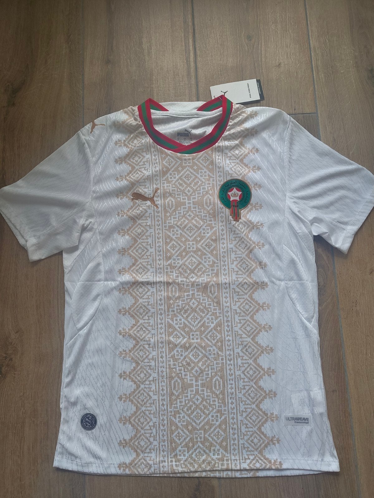 Marokko voetbalshirt WK wit - Maat M, Maat M, Ophalen of Verzenden, Nieuw, Shirt