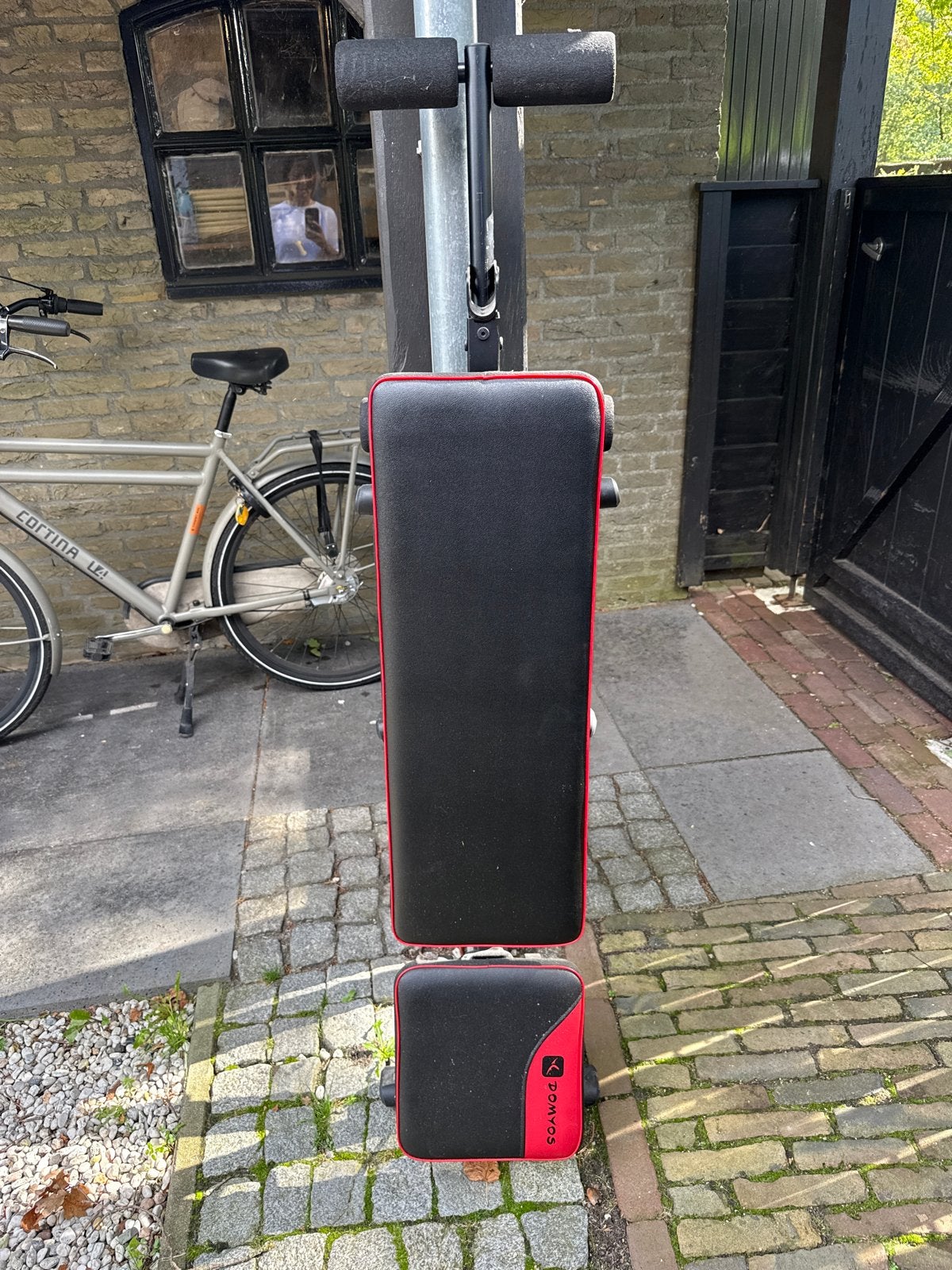 Domyos buikspierbank / fitnessbank, Ophalen, Overige typen, Zo goed als nieuw, Buik
