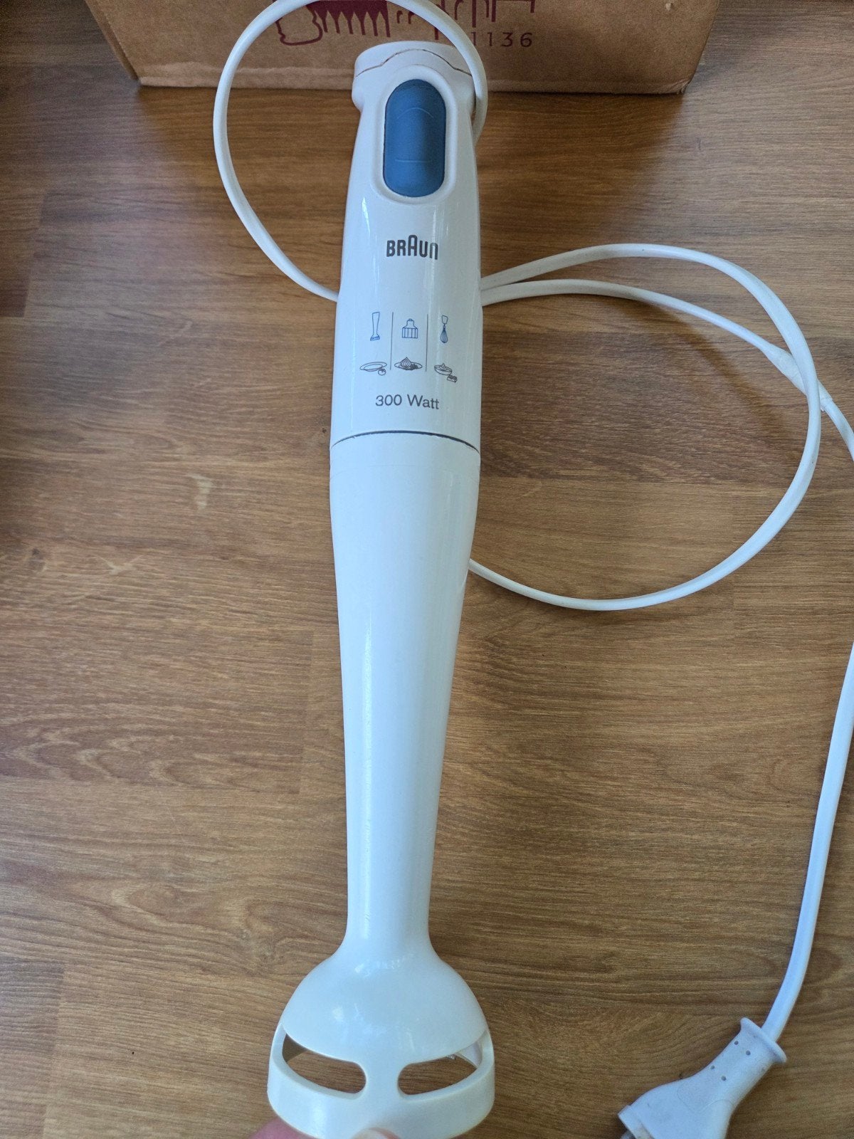 Braun staafmixer 300 Watt - Wit, Gebruikt, Ophalen of Verzenden, Vaatwasserbestendig, Minder dan 1 liter