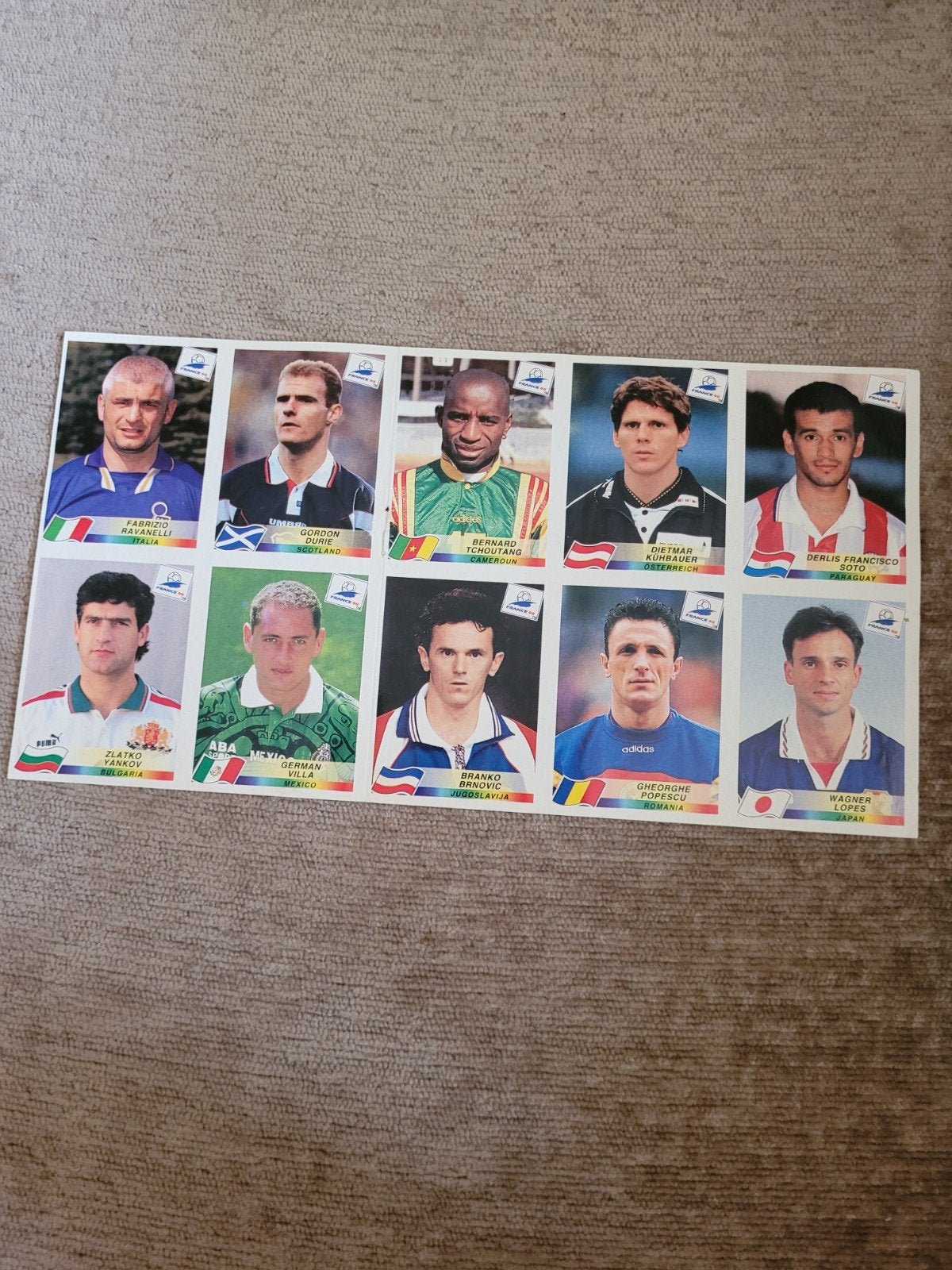 Panini France 98 WK Voetbal Stickers - Diverse Spelers, Ophalen of Verzenden