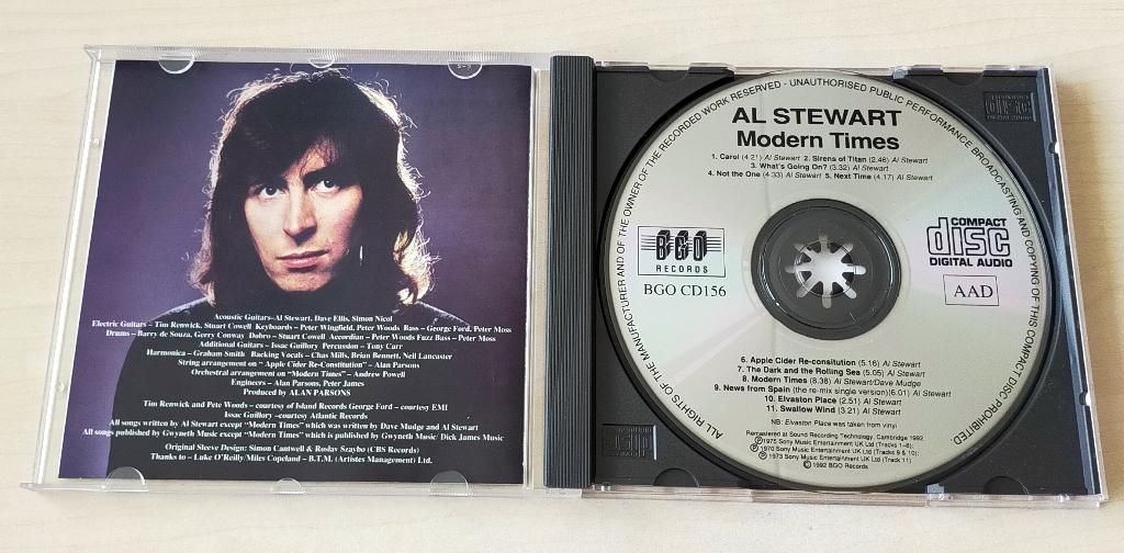 Al Stewart - Modern Times CD 1973/1992, Ophalen of Verzenden, Gebruikt, Poprock