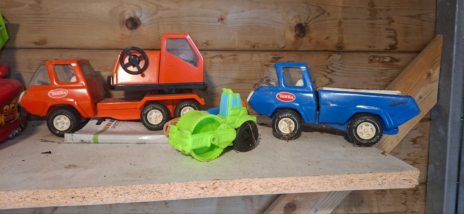 Vintage Tonka Speelgoedvoertuigen Set (3 stuks), Kinderen en Baby's, Speelgoed | Speelgoedvoertuigen, Ophalen of Verzenden, Gebruikt