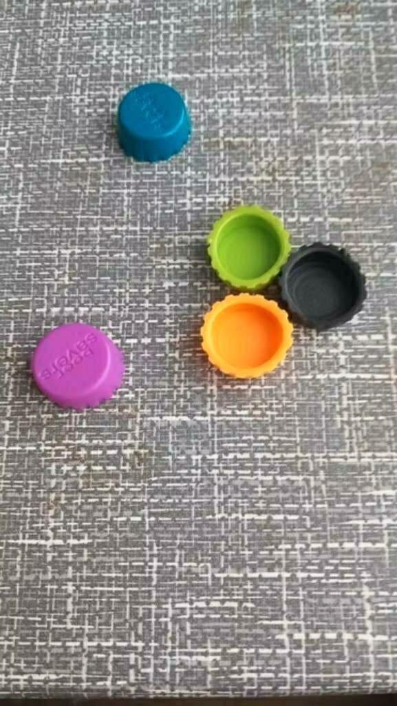 Beer Savers bierdoppen hersluitbaar sillicone plastic 6 stuk, Ophalen of Verzenden, Nieuw, Overige merken