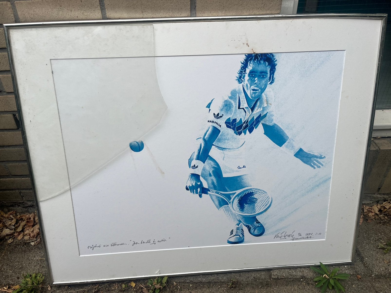 René Broné Ivan Lendl 1984 schilderij, Ophalen of Verzenden