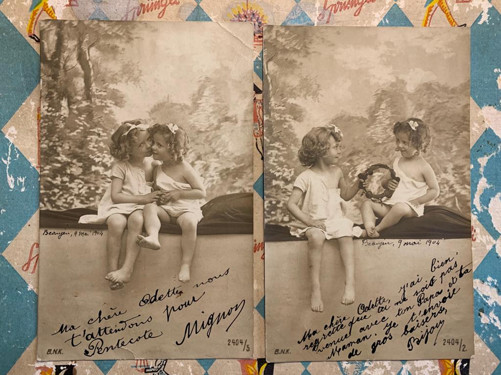9-5-1904 Twee meisjes (GO), Verzamelen, Ansichtkaarten | Themakaarten, Ophalen of Verzenden, Voor 1920, Gelopen, Kinderen