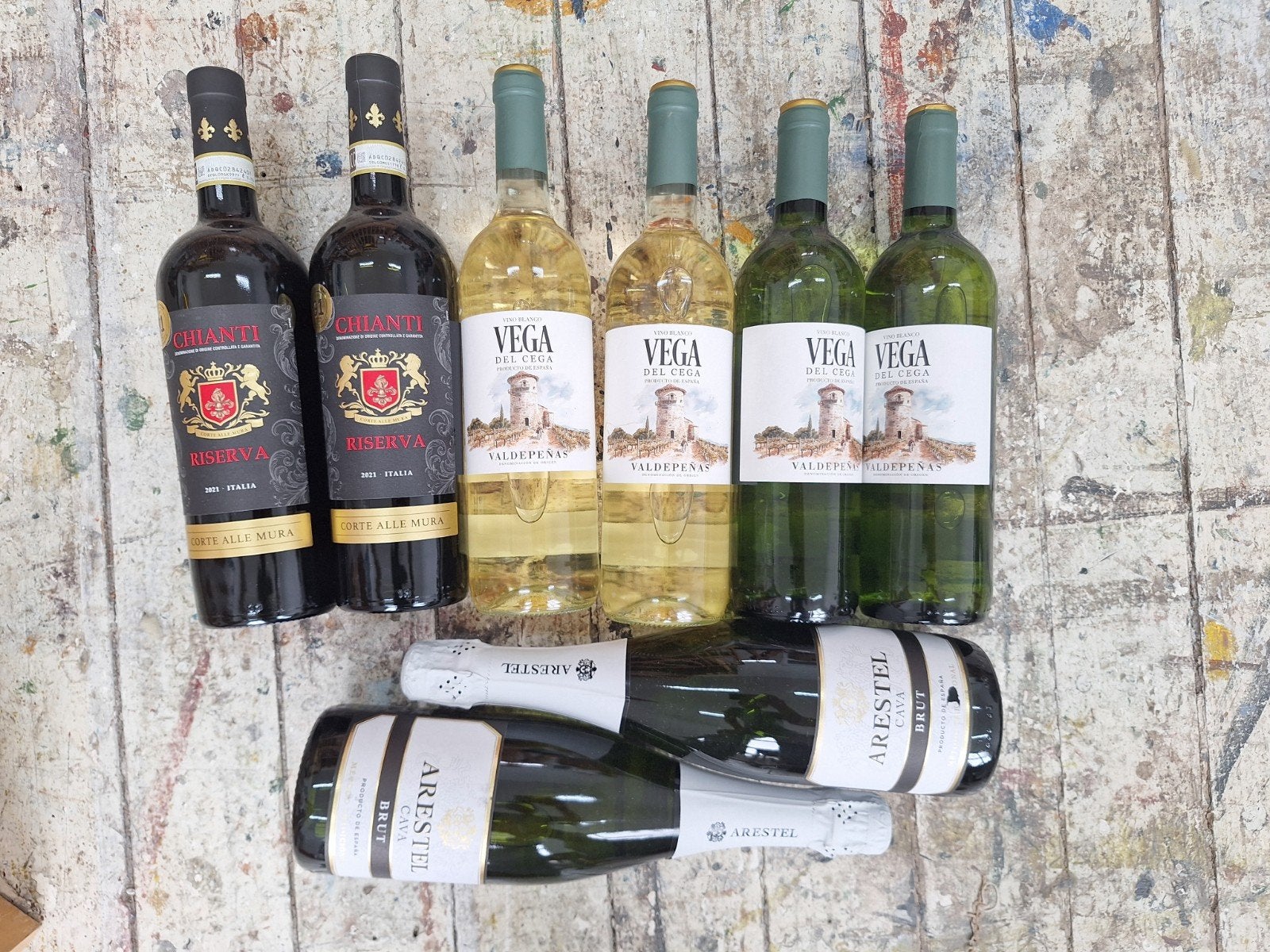 Wijn- en Cava-collectie: Chianti, Vega Valdepeñas, Arestel, Ophalen, Rode wijn