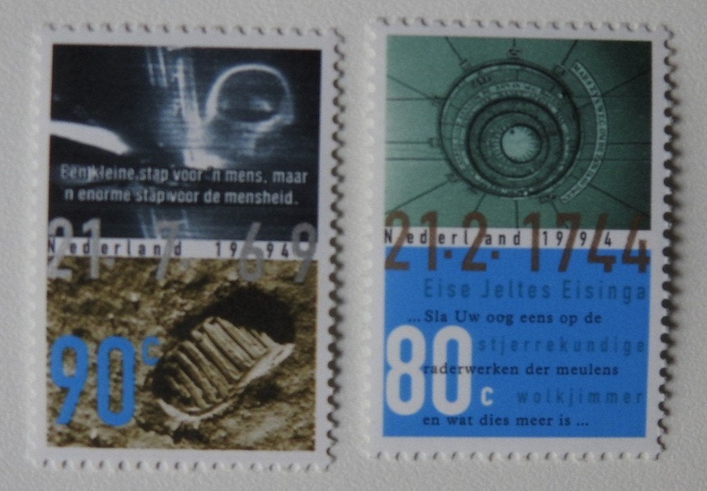 2 postzegels 1994 Planetarium van Eise Eisinga, Verzenden, Na 1940, Postfris