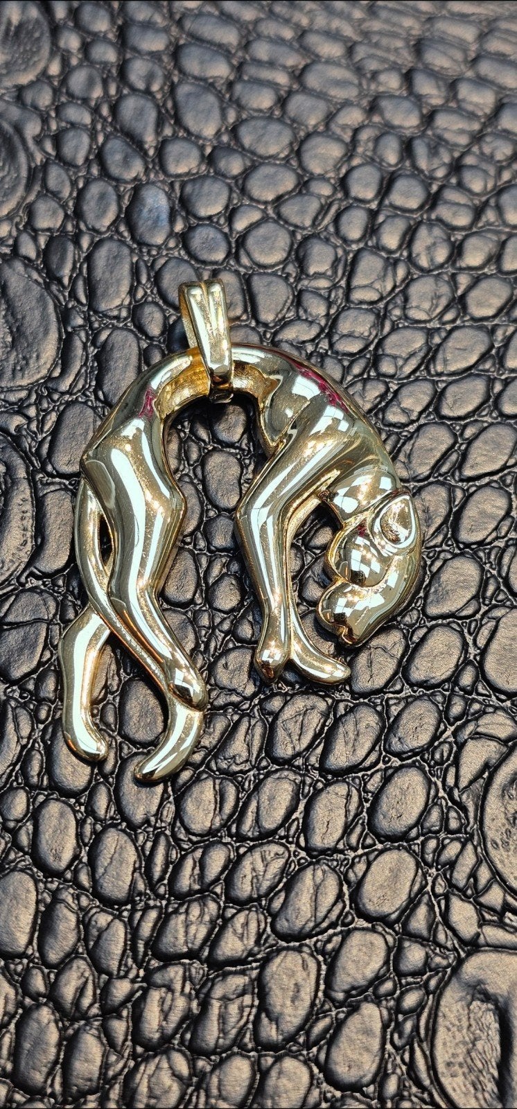 Mooie panter 14k gouden hanger, Ophalen of Verzenden, Nieuw, Goud, Goud