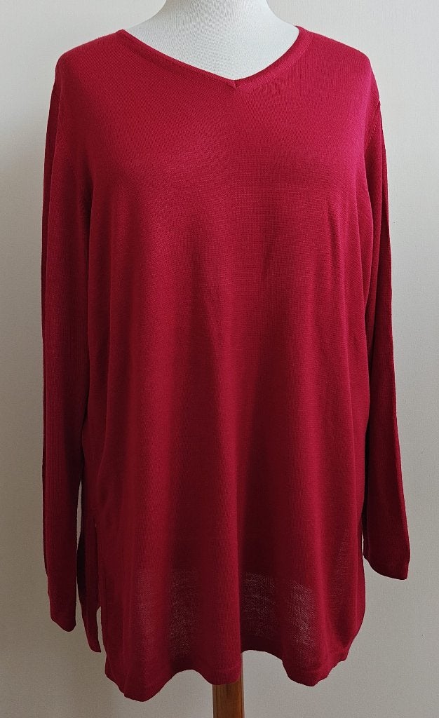 Ulla Popken rode trui mt. 46/48, Maat 46/48 (XL) of groter, Ulla Popken, Ophalen of Verzenden, Zo goed als nieuw