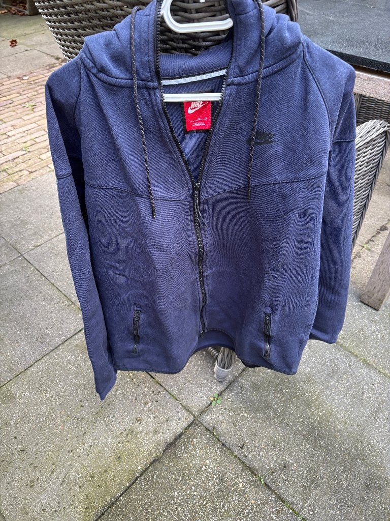 Blauwe Nike Tech Windrunner herenjack, Blauw, Nike, Maat 56/58 (XL), Ophalen of Verzenden