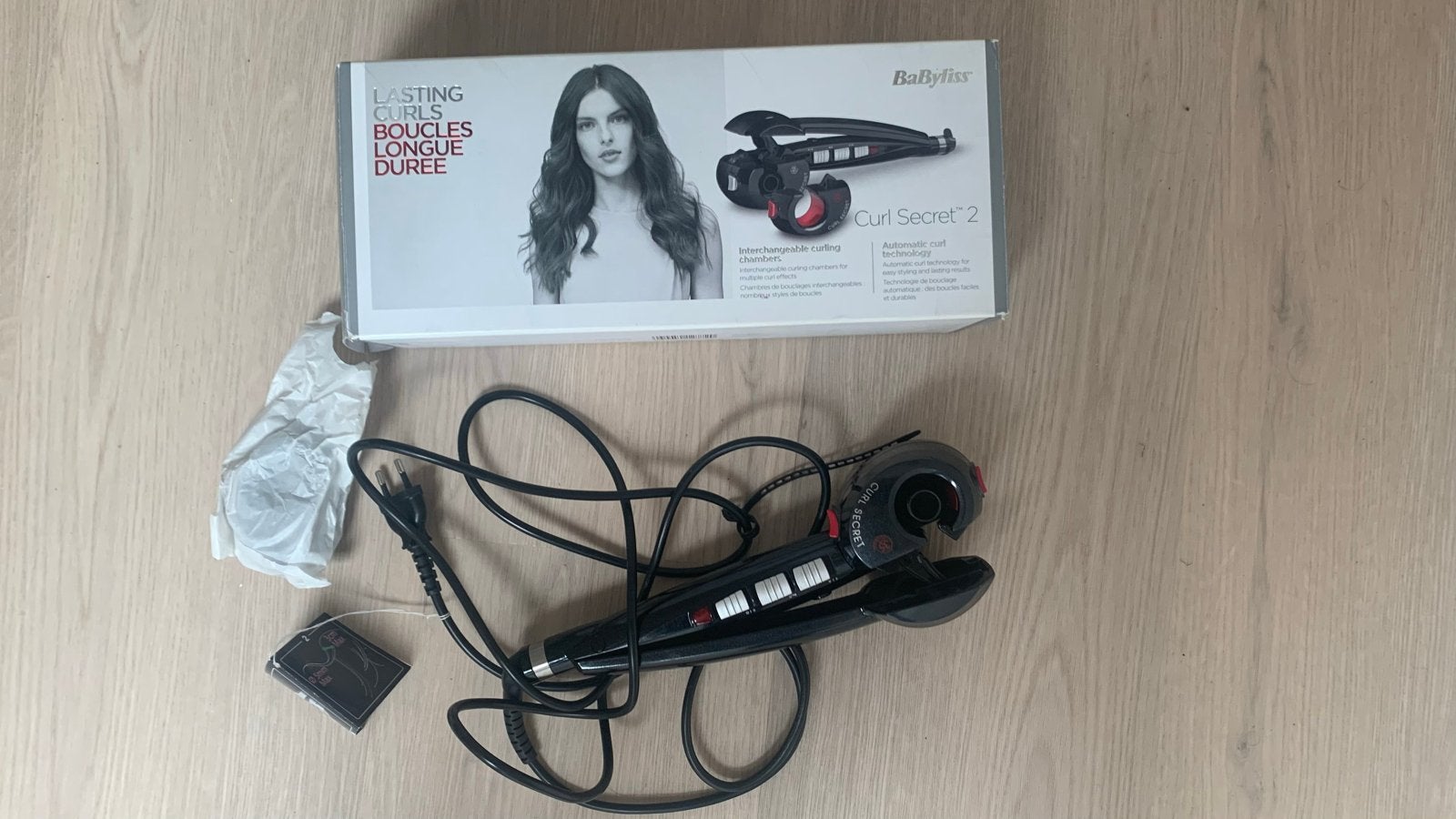 BaByliss Curl Secret 2 Automatic Krultang zo goed als nieuw, Ophalen of Verzenden, Zo goed als nieuw, Haarverzorging