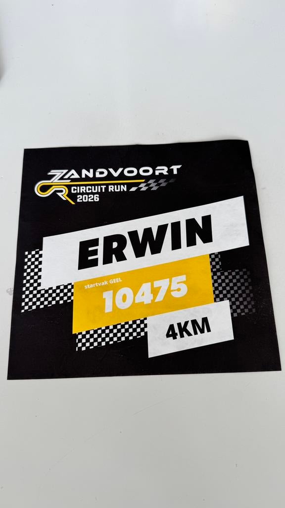 Zandvoort circuit rin diabetes stichting 4km, Tickets en Kaartjes, Eén persoon