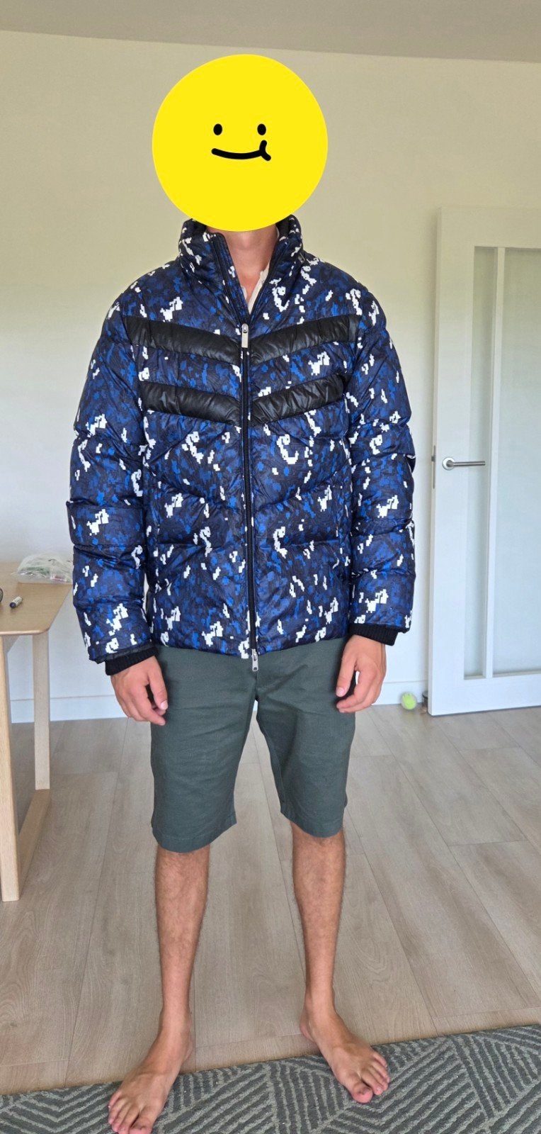 Bikkembergs Winterjas, Maat 52/54 (L), Blauw, Ophalen of Verzenden, Zo goed als nieuw