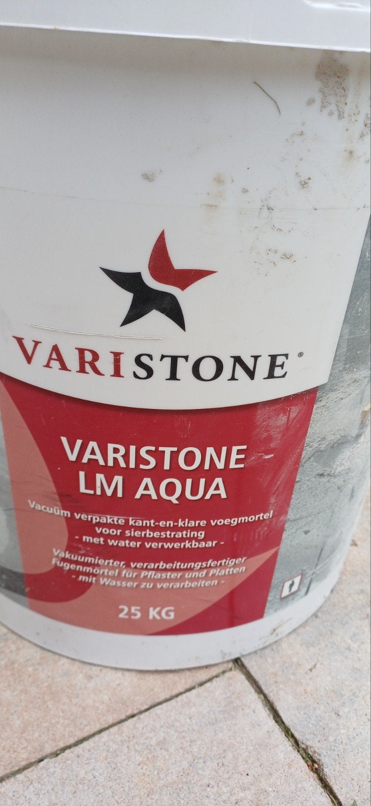 Varistone LM Aqua Voegmortel Sierbestrating 25kg Steengrijs, Ophalen, Nieuw, Overige typen