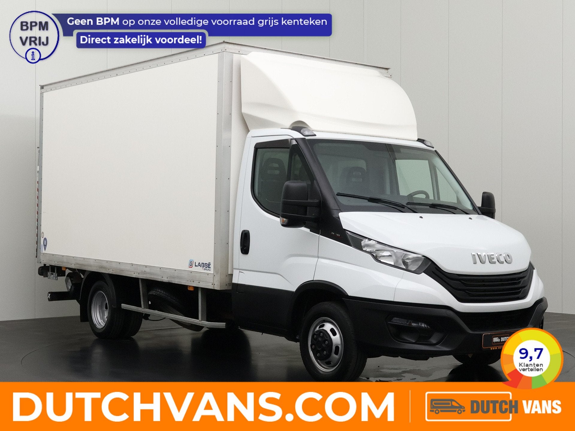 Iveco Daily 35C16 3.0 Bakwagen+Laadklep | Dakspoiler | Airco, Auto's, Gebruikt, Euro 6, 156 pk, Iveco