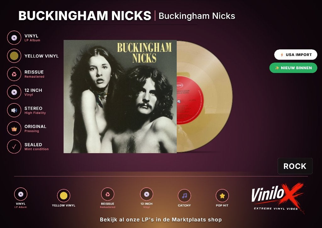 Buckingham Nicks – Buckingham Nicks | LP | Yellow, Ophalen of Verzenden, 12 inch, Nieuw in verpakking, Poprock