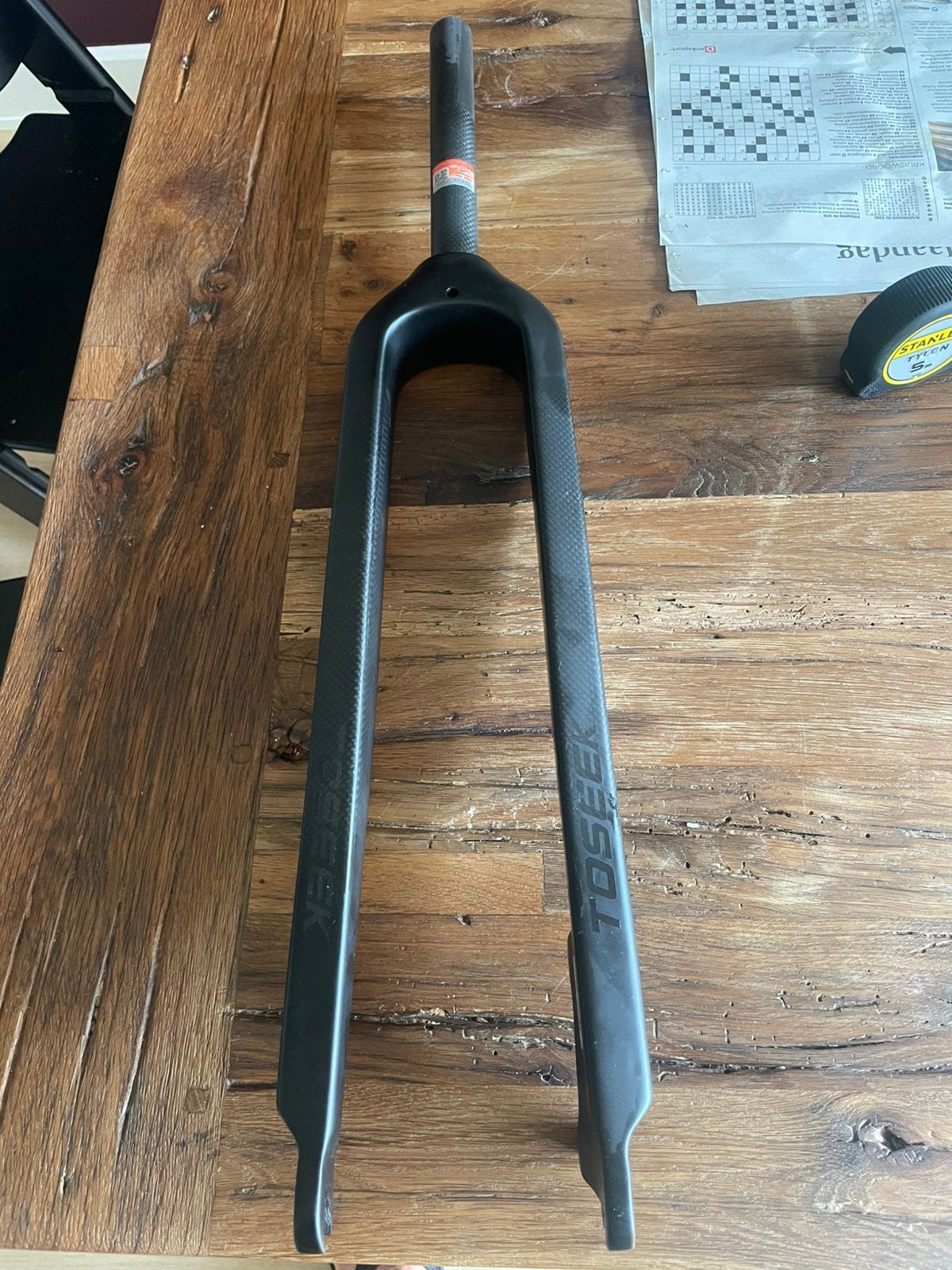 Nieuwe Toseek carbon voorvork, Fietsen en Brommers, Fietsonderdelen, Gravelbike, Nieuw, Ophalen of Verzenden, Voorvork