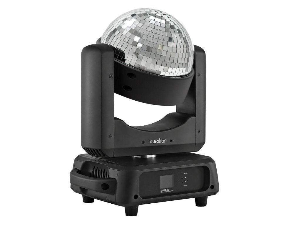 Eurolite MDM-50 spiegelbol movinghead met LED-ring, Geluidgestuurd, ., Discobol, Nieuw