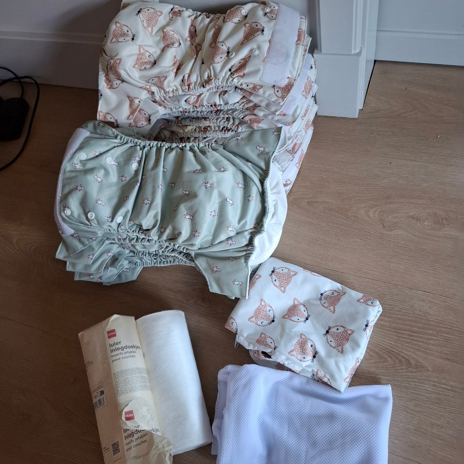 hema niewe wasbare luiers compleet set, Ophalen of Verzenden
