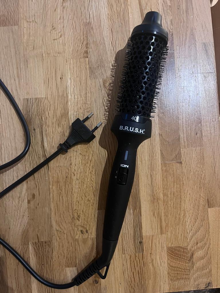 BRUSH warmteborstel 40 mm, Sieraden, Tassen en Uiterlijk, Uiterlijk | Haarverzorging, Zo goed als nieuw, Krultang of Stijltang