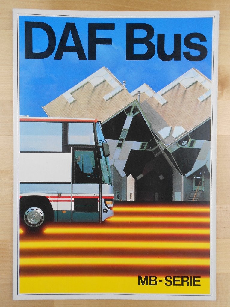 DAF MB Serie Touringcar Bus Brochure ca 1986, Boeken, Auto's | Folders en Tijdschriften, Zo goed als nieuw, Overige merken, Ophalen of Verzenden