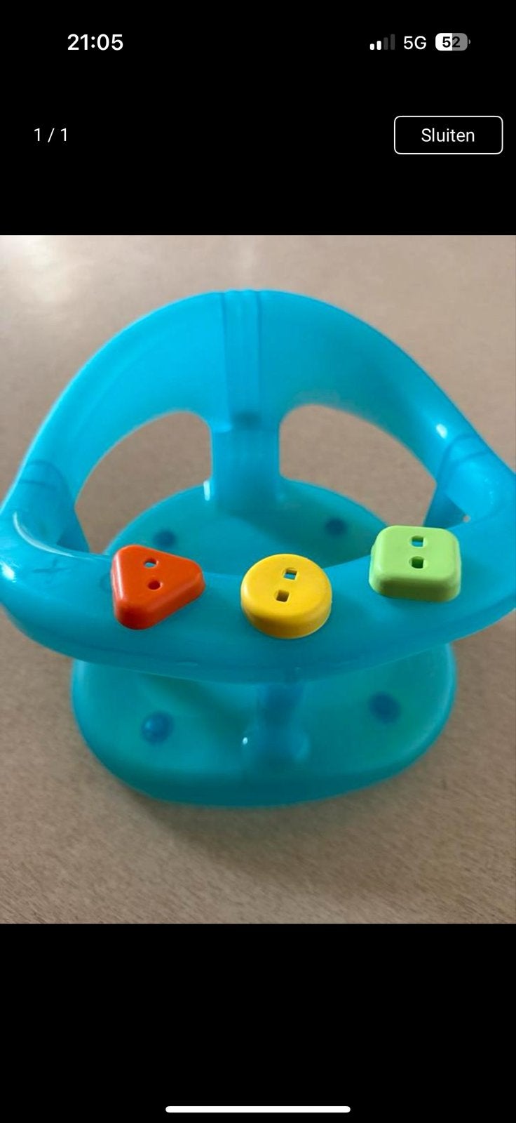 Baby badzitje met speelgoed, Overige merken, Gebruikt, Ophalen of Verzenden, Badzitje of Badring