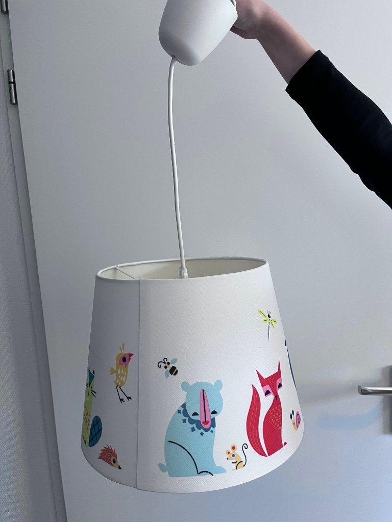Lamp kinderkamer, Ophalen of Verzenden, Zo goed als nieuw, Wit, Ophangbaar