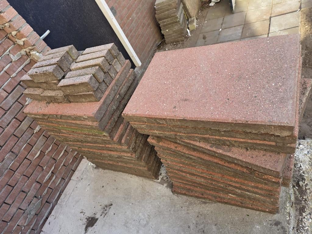 Tuintegels, Ophalen, Gebruikt, 10 m² of meer
