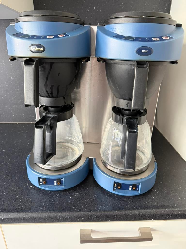 Animo M202 koffiezet apparaat met vaste wateraansluiting, Witgoed en Apparatuur, Gebruikt, 10 kopjes of meer, Koffiemachine, Gemalen koffie