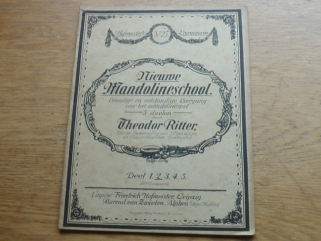 Nieuwe mandoline school 2 - theodor ritter, Nieuw, Ophalen of Verzenden, Banjo of Mandoline, Artiest of Componist