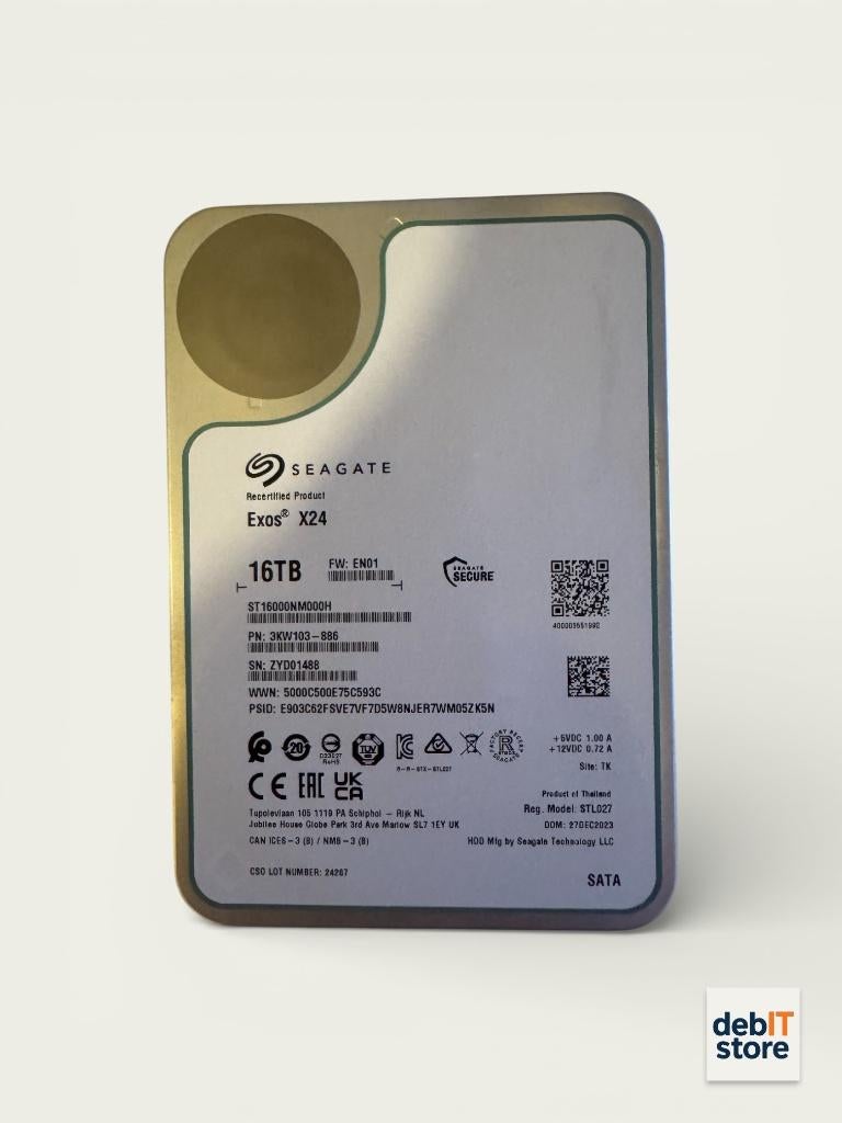 Seagate Exos 16tb NAS - Server HDD - Nieuw, Computers en Software, Harde schijven, Seagate, Nieuw, Info@debitstore.nl, Ophalen of Verzenden